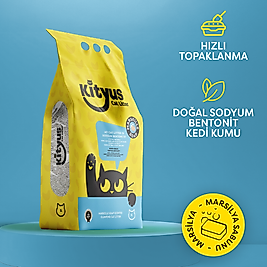 Kityus Marsilya Sabunu Kokulu Sodyum Bentonit Kedi Kumu 10L