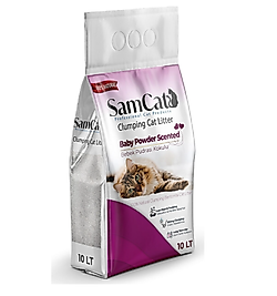 Sam Cat Bebek Pudralı Kedi Kumu (10 L)