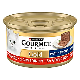 Purina Gourmet Gold Kıyılmış Sığır Etli Kedi Konservesi 85 gr(24'lü)