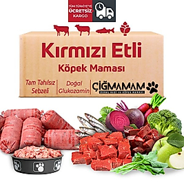 Çiğ Mamam Kırmızı Etli Tahılsız Köpek Barf Maması 3.250 gr