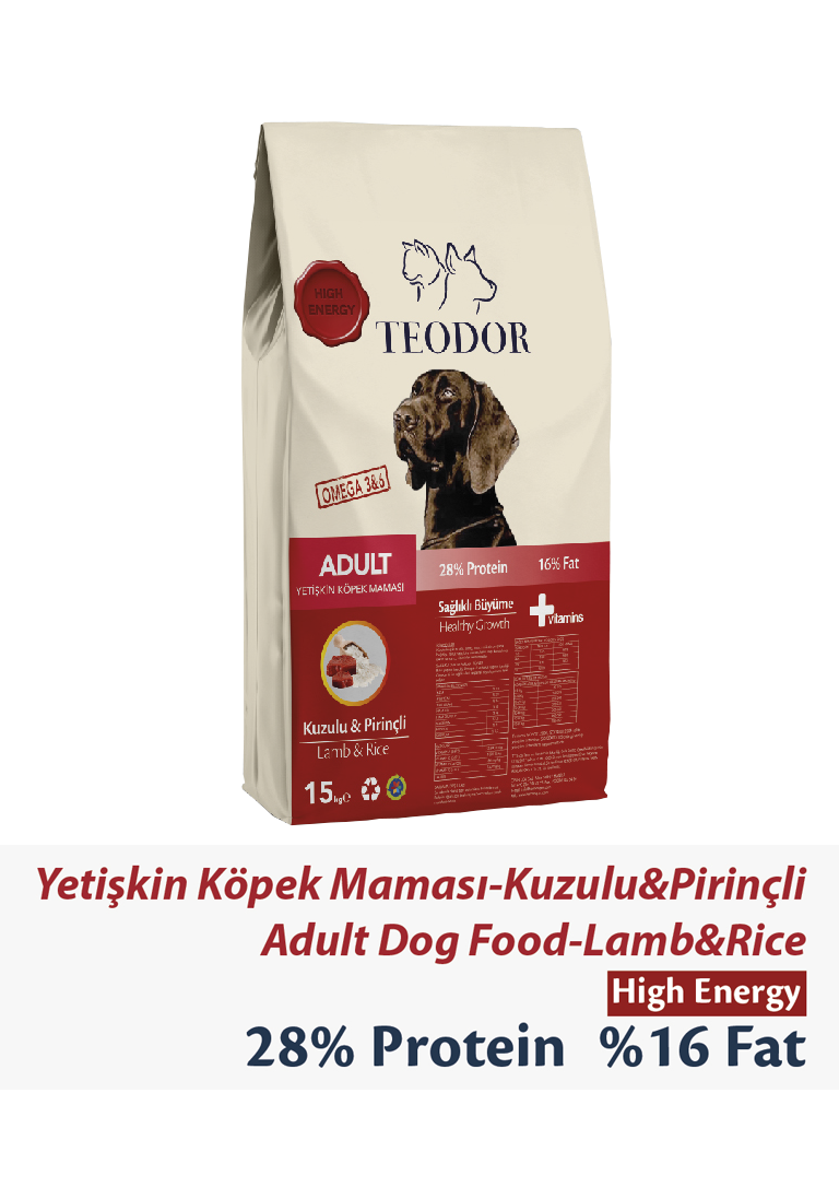 Teodor Kuzu Etli Yetişkin Köpek Maması