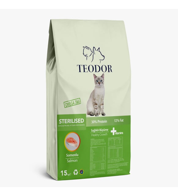 Teodor Kısırlaştırılmış Somonlu Yetişkin Kedi Maması