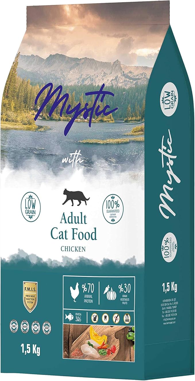 Mystic Tavuklu Yetişkin Kedi Maması (1,5 kg)