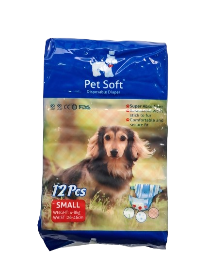 Pet Soft Köpek Bezi 12'li (S)
